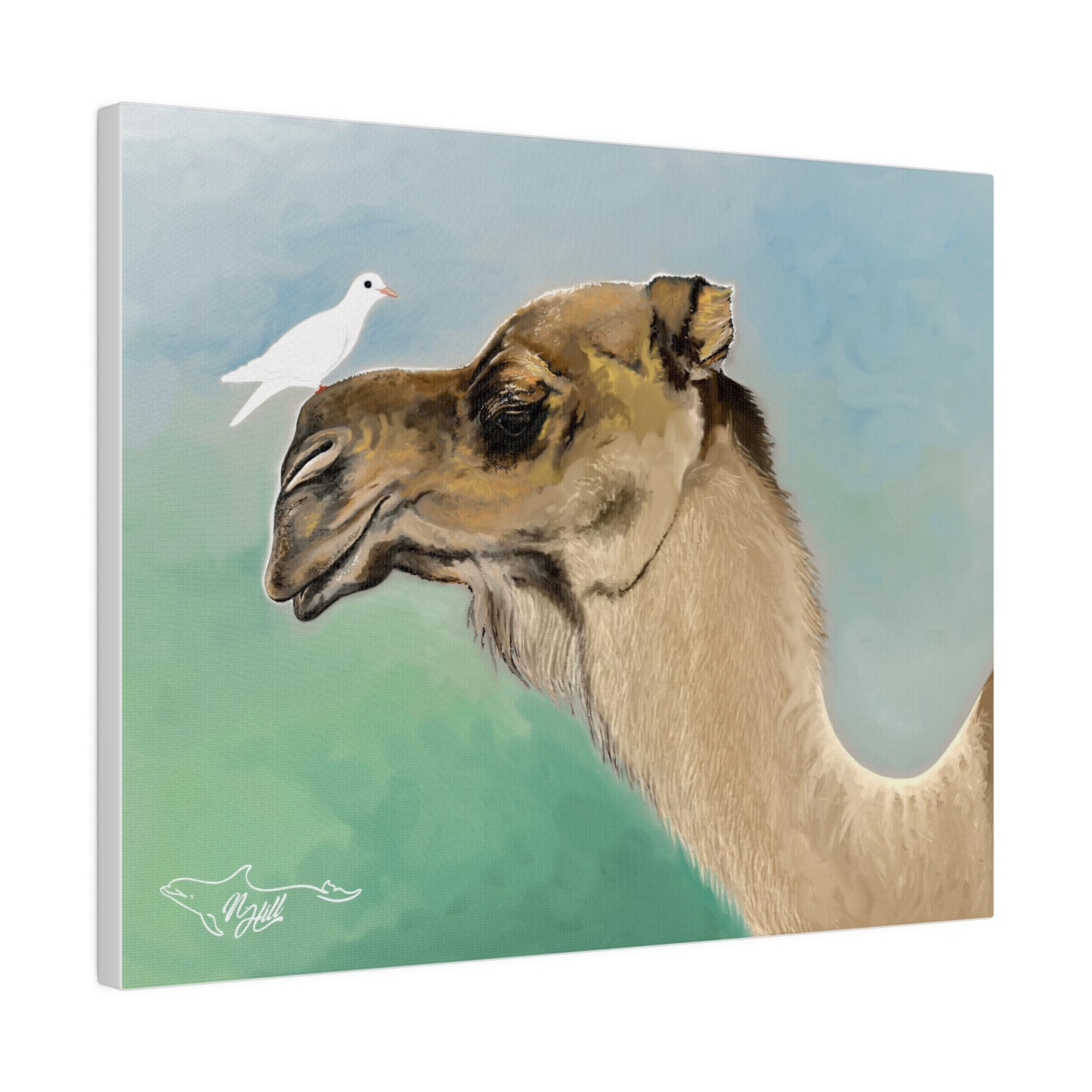 Camel Matte Canvas 14" x 11" , Stretched, 0.75"