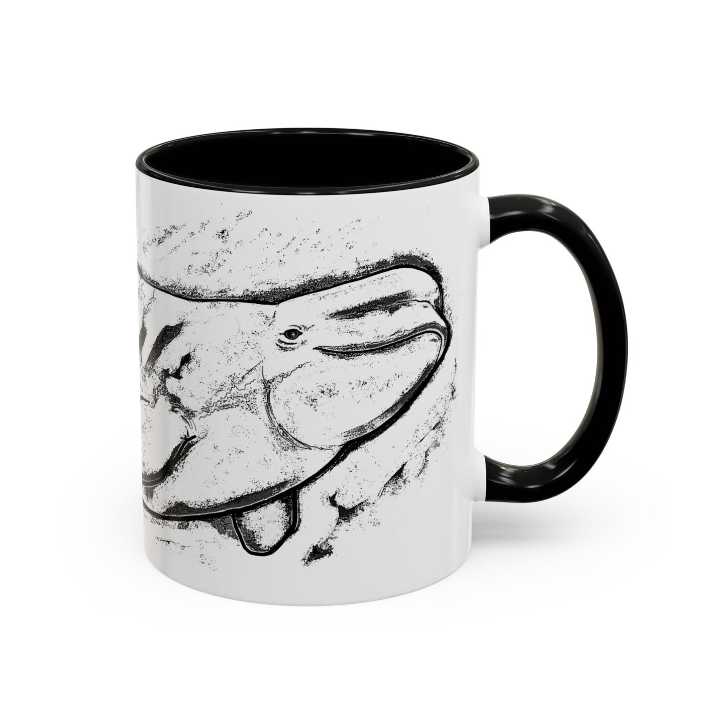 Beluga Whale Accent Coffee Mug, 11oz