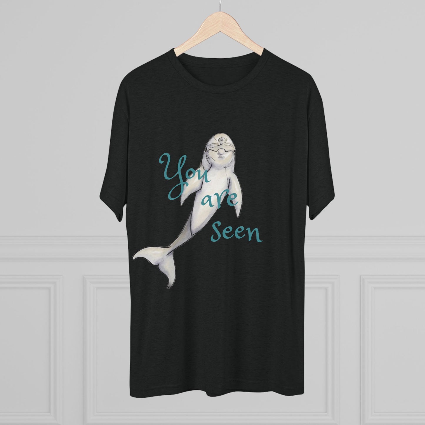You are Seen Dolphin Unisex Tri-Blend Crew Tee