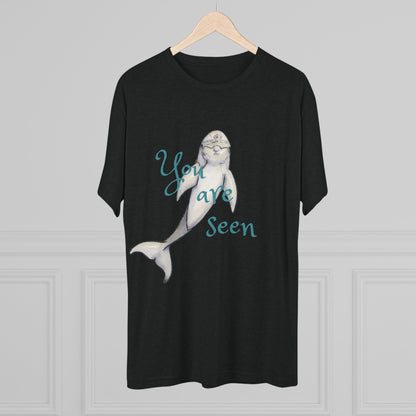 You are Seen Dolphin Unisex Tri-Blend Crew Tee