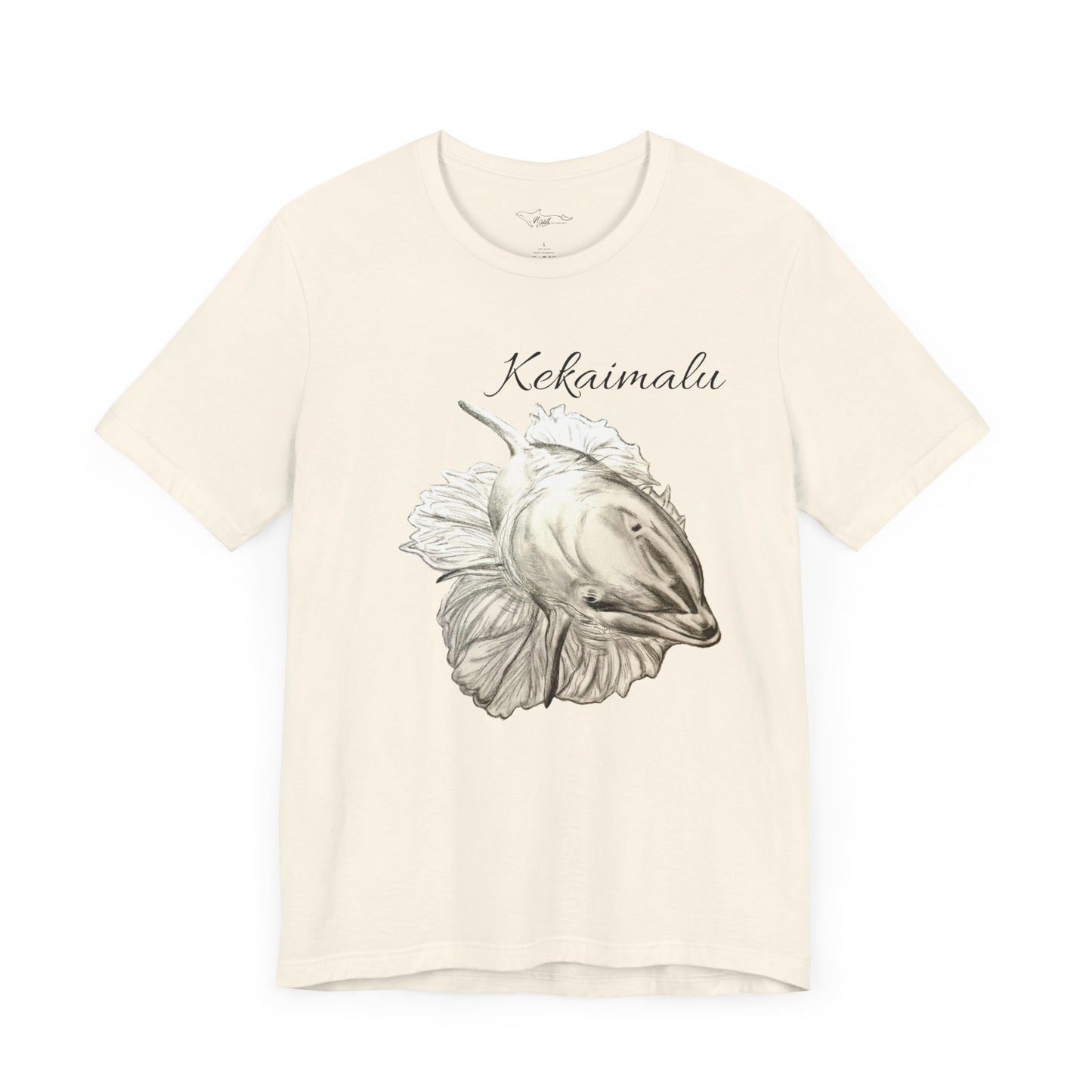 Kekaimalu Wholphin and Naupaka flower Unisex Jersey Short Sleeve Tee