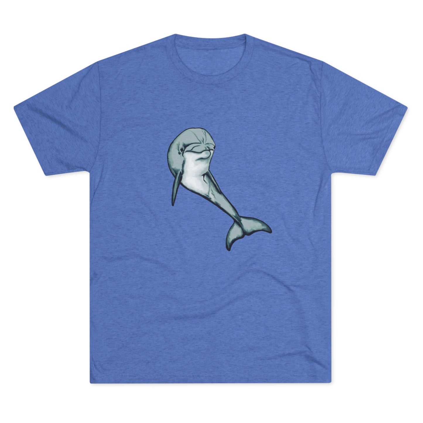 Bottlenose Dolphin Unisex Tri-Blend Crew Tee