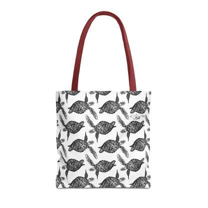 Sea Turtle Tote Bag White(AOP)