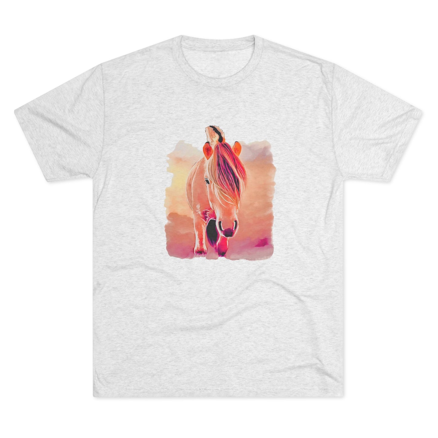 Norwegian Fjord Horse Tri-Blend Crew Tee