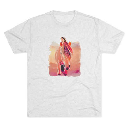 Norwegian Fjord Horse Tri-Blend Crew Tee