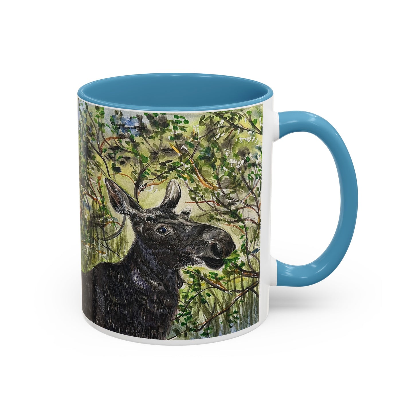 Hidden Springs Moose Accent Coffee Mug 11oz