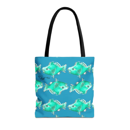 Blue Parrot FishTote Bag (AOP)