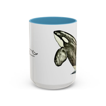 Chainsaw Orca Accent Coffee Mug (11, 15oz)