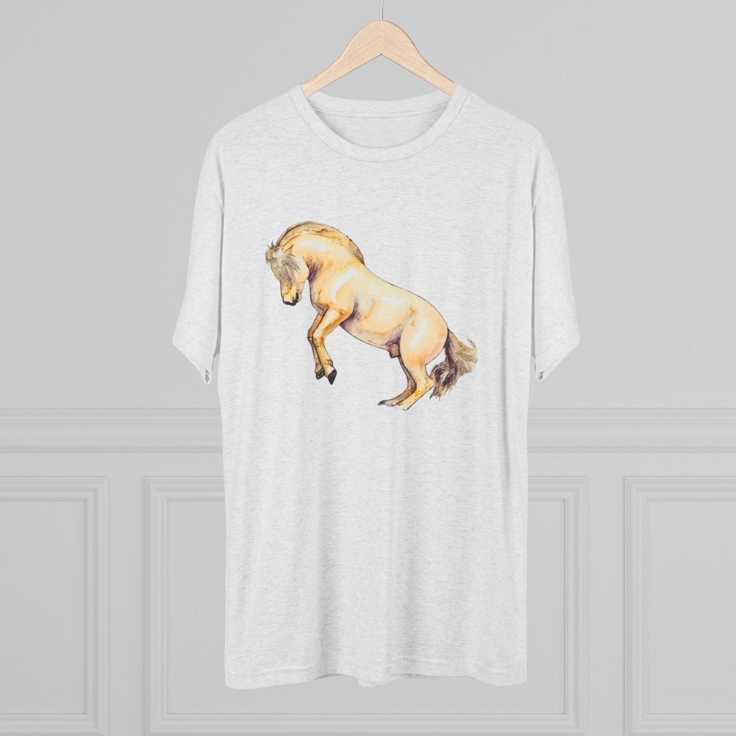 Norwegian Fjord Horse Unisex Tri-Blend Crew Tee