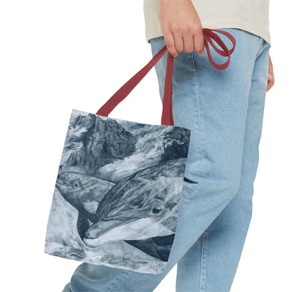 Dolphin Summit Tote Bag (AOP)