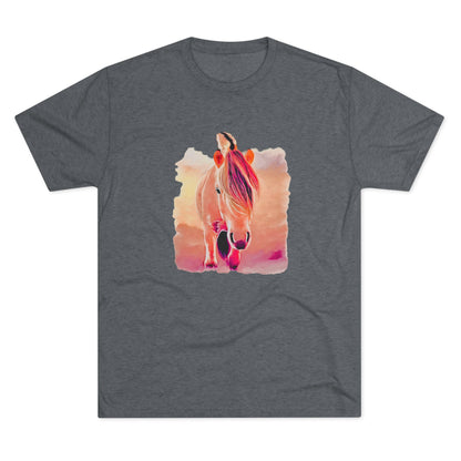 Norwegian Fjord Horse Tri-Blend Crew Tee