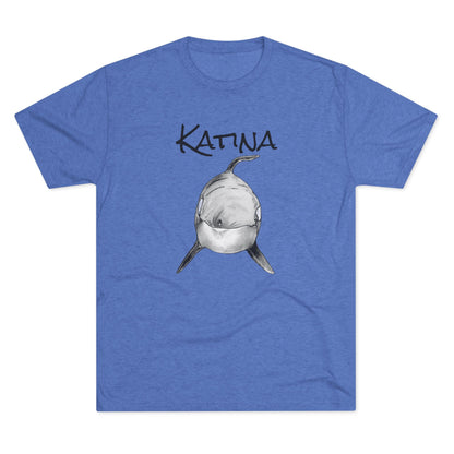 Katina Orca Whale Unisex Tri-Blend Graphic Crew Tee