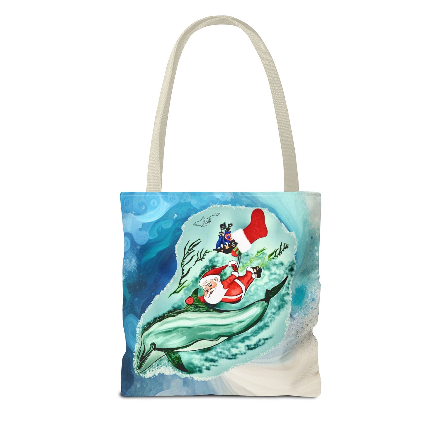 Deep Dive Delivery Santa Clause Tote Bag (AOP)