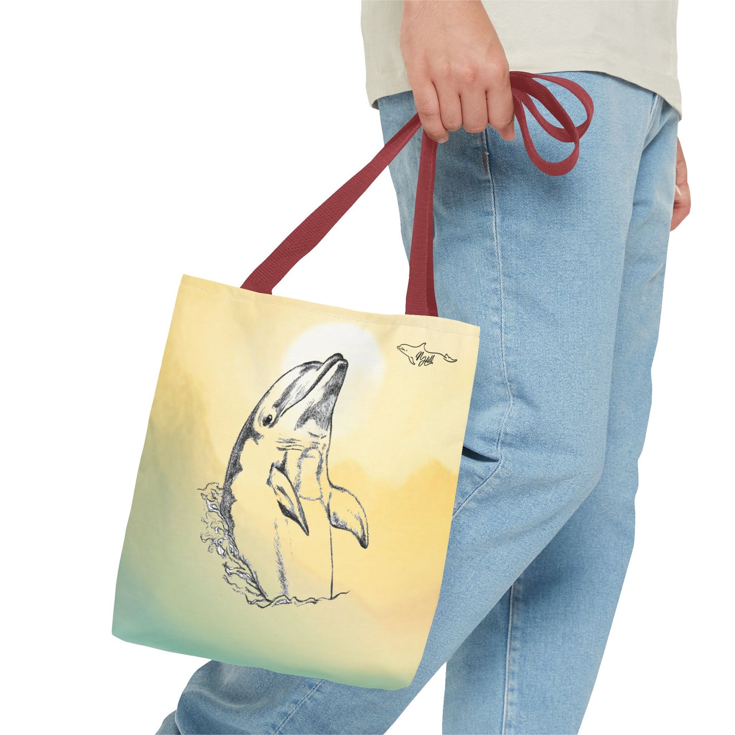 Dolphin Sun Tote Bag (AOP)