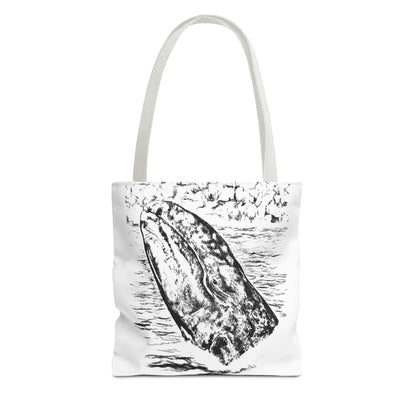 Gray Whale Tote Bag (AOP)