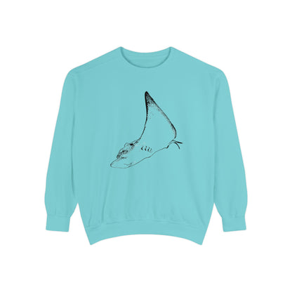 Cownose Ray Stingray Unisex Garment-Dyed Sweatshirt