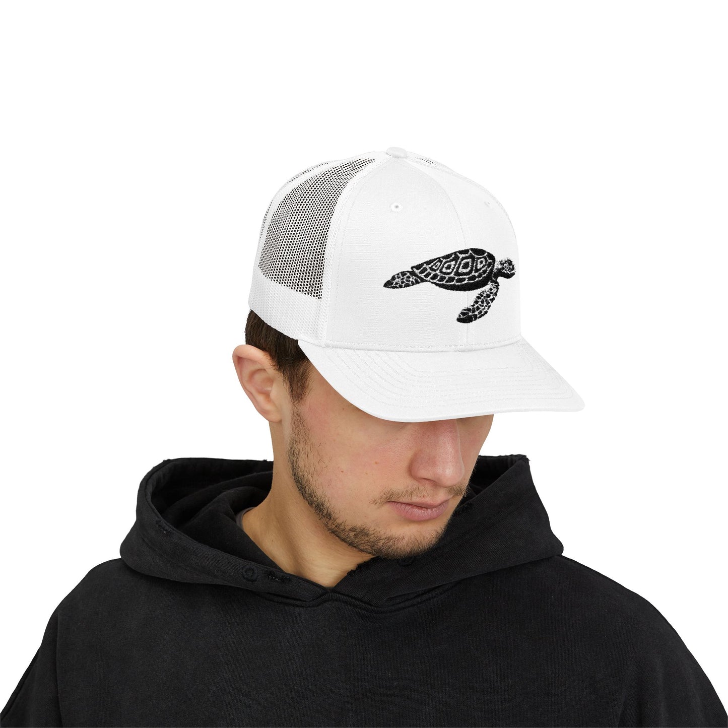 Sea Turtle Snapback Trucker Cap