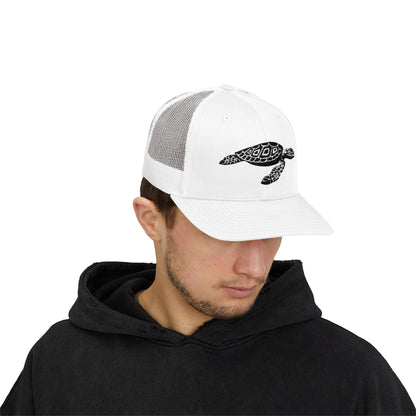 Sea Turtle Snapback Trucker Cap