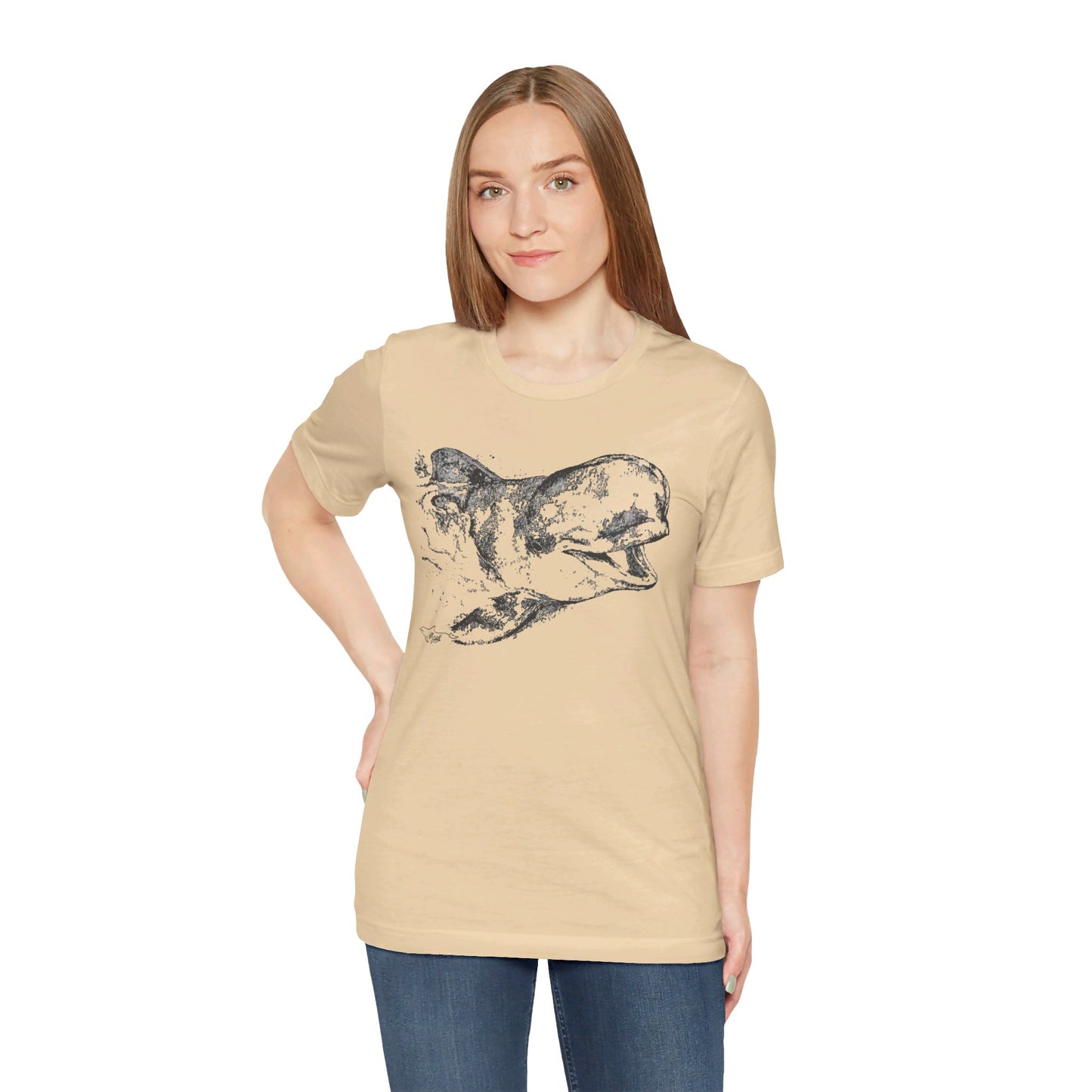 Bubbles Pilot Whale Unisex Jersey Short Sleeve Tee