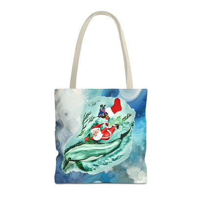 Deep Dive Delivery Santa Clause Tote Bag (AOP)