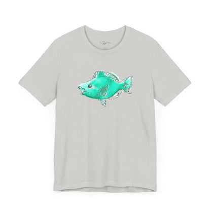 Blue Parrot Fish Unisex Jersey Short Sleeve Tee