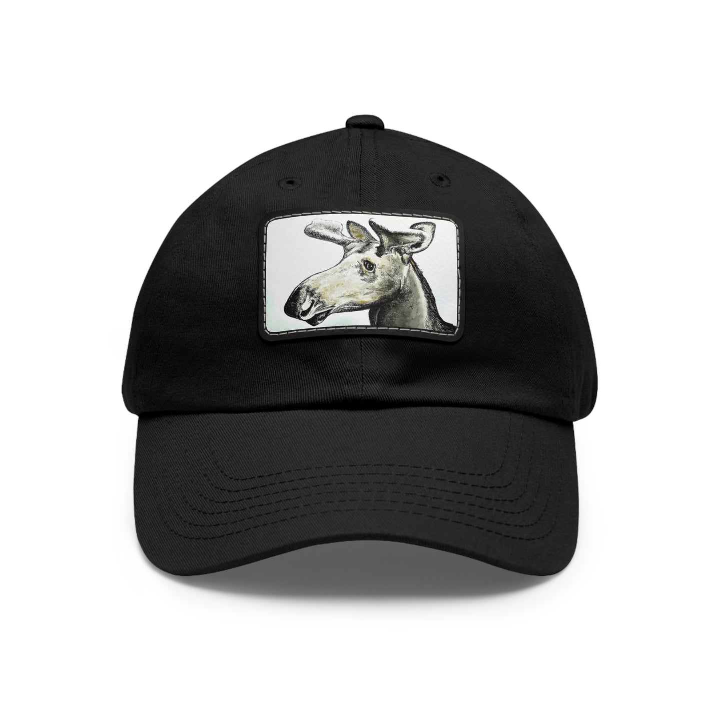 Hidden Springs Moose Hat with Leather Patch (Rectangle)