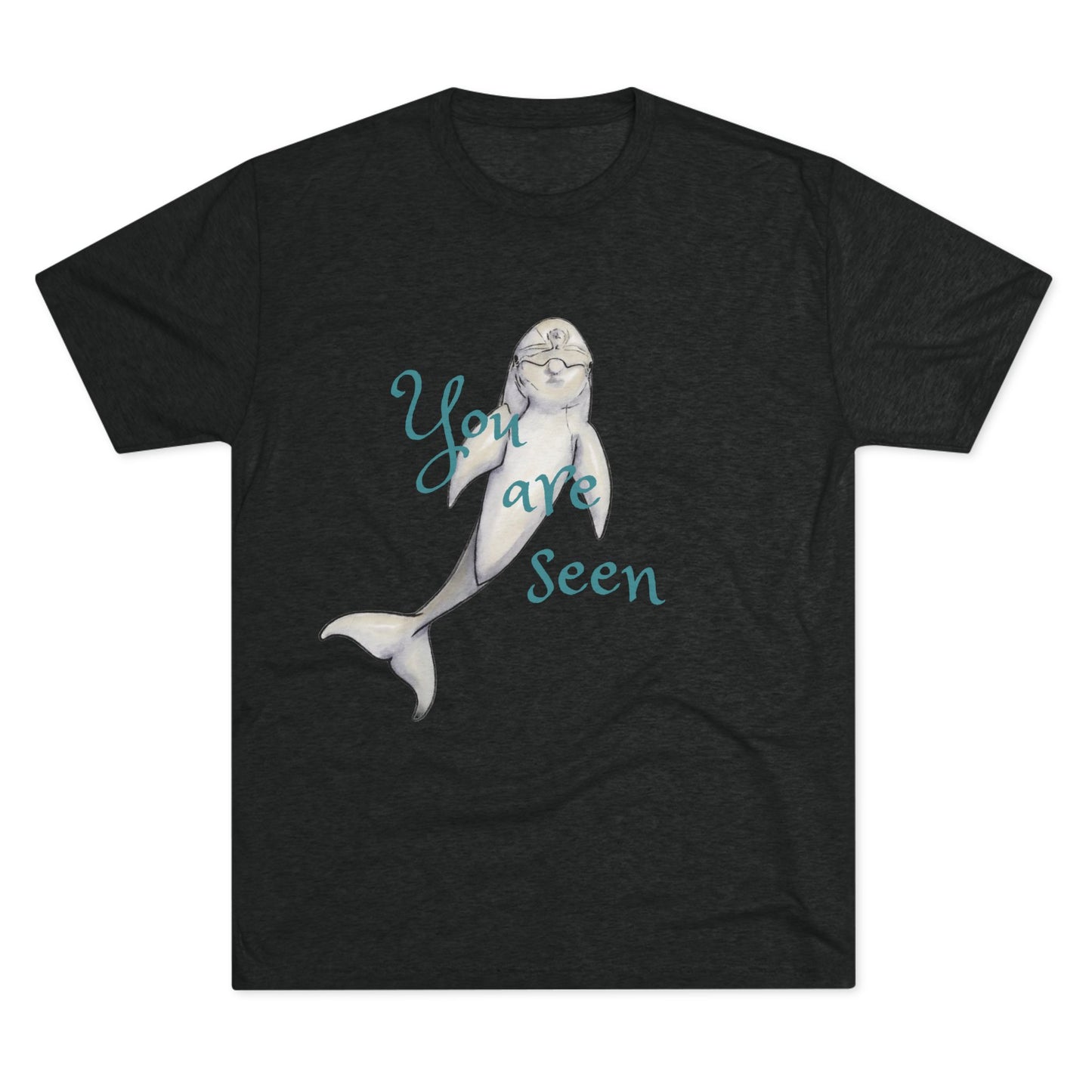 You are Seen Dolphin Unisex Tri-Blend Crew Tee