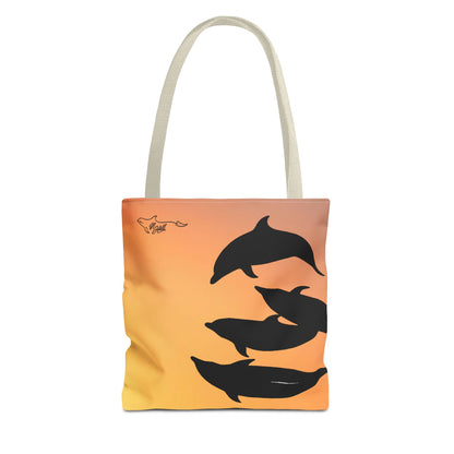 Bowriding Dolphins Tote Bag (AOP)