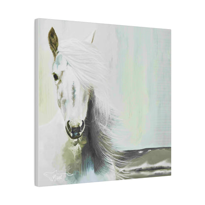 Beach Horse Matte Canvas, Stretched, 0.75"