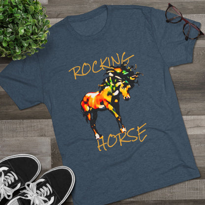 Rocking Horse Unisex Tri-Blend Crew Tee