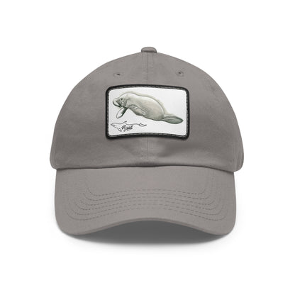 Manatee Hat with Leather Patch (Rectangle)