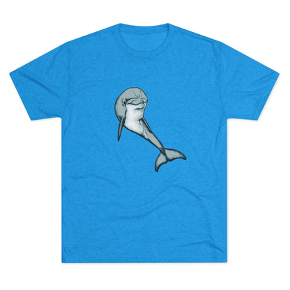 Bottlenose Dolphin Unisex Tri-Blend Crew Tee