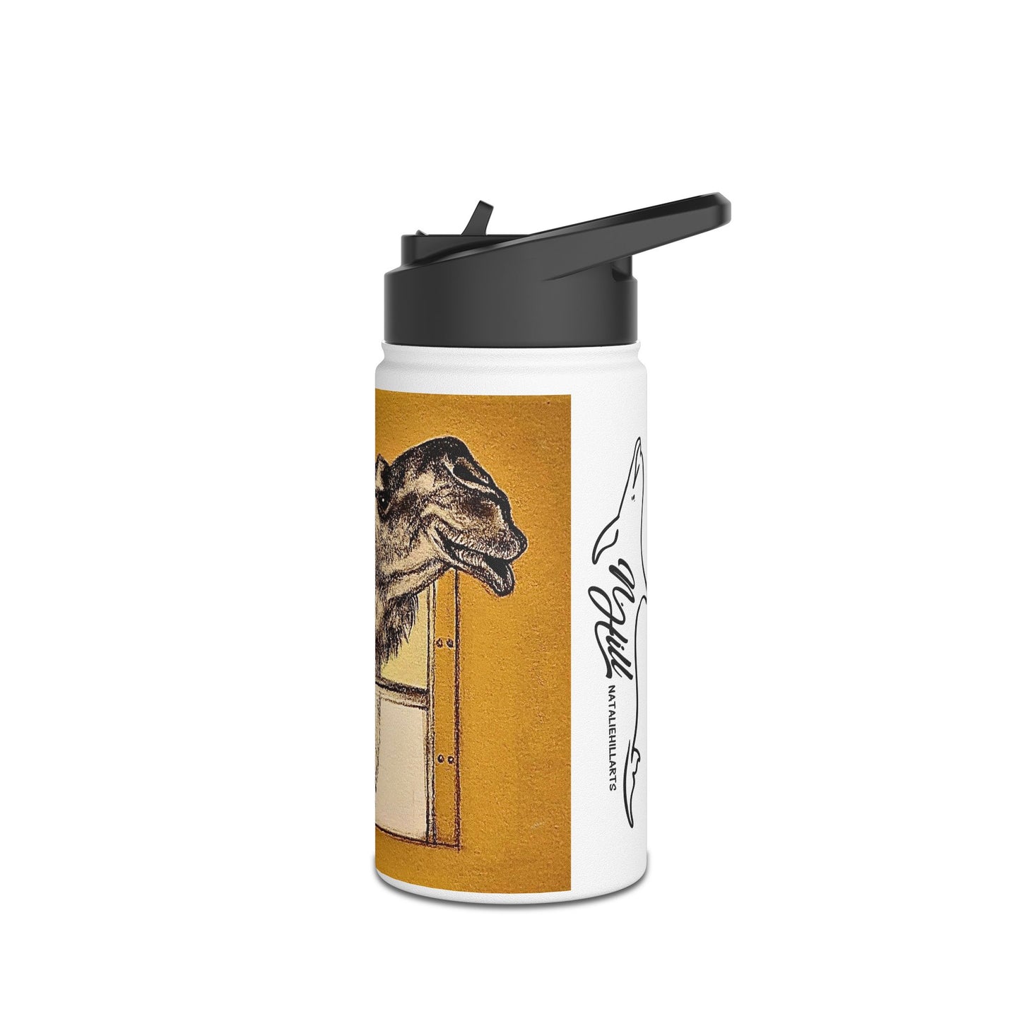 Bussin Clyde The Camel Stainless Steel Water Bottle, Standard Lid