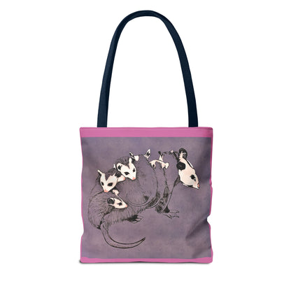 Pink Opossum Tote Bag (AOP)