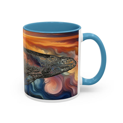 Humpback Whale Accent Coffee Mug (11, 15oz)