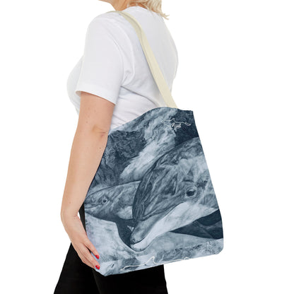 Dolphin Summit Tote Bag (AOP)