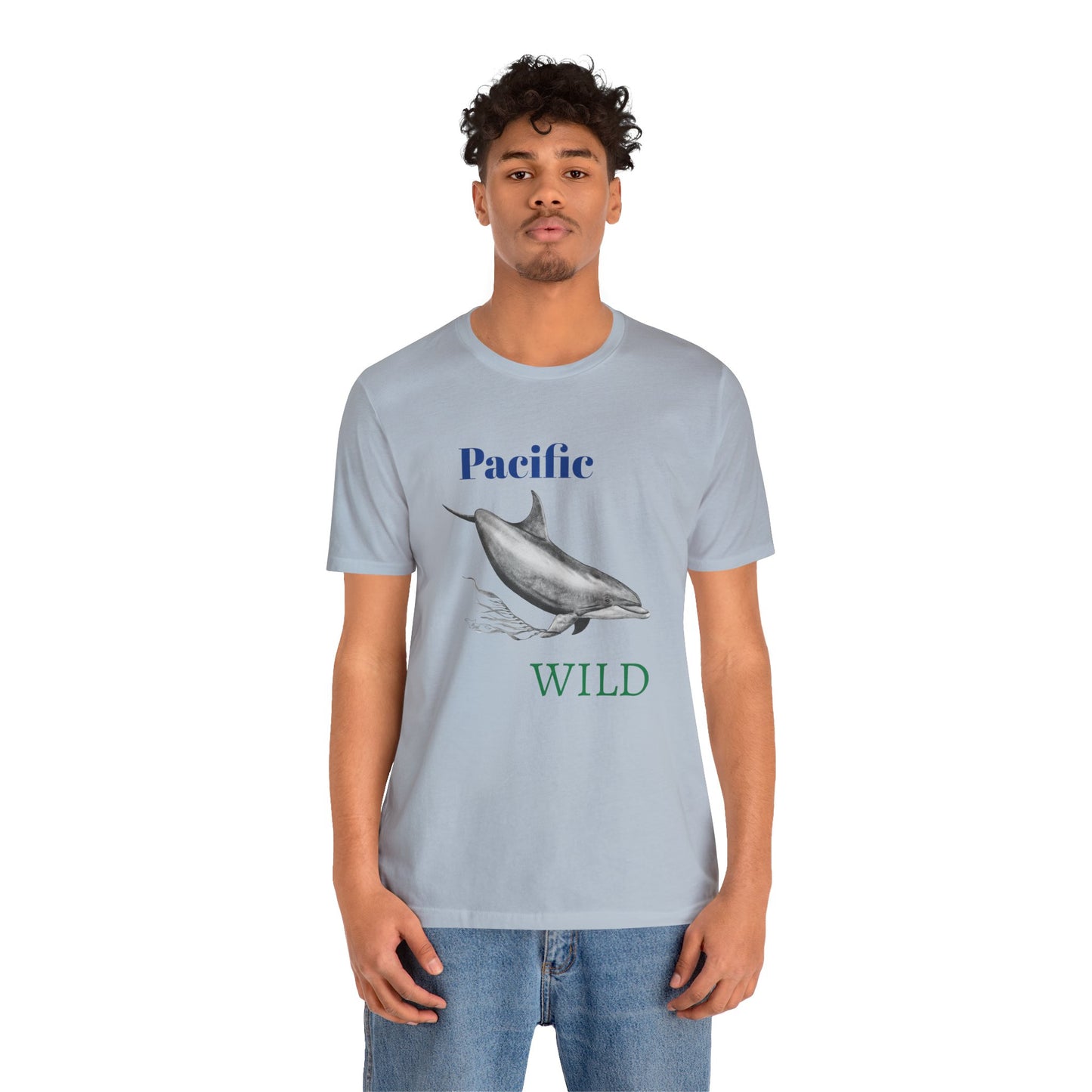 Pacific Wild Dolphin Unisex Jersey Short Sleeve Tee