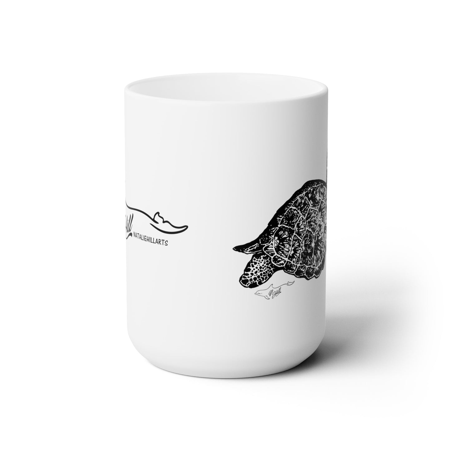 Sea Turtle Ceramic Mug 15oz