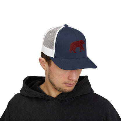 Bear Snapback Trucker Cap