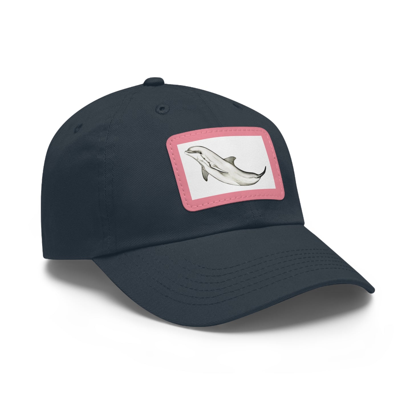 Dolphin Hat with Leather Patch (Rectangle)