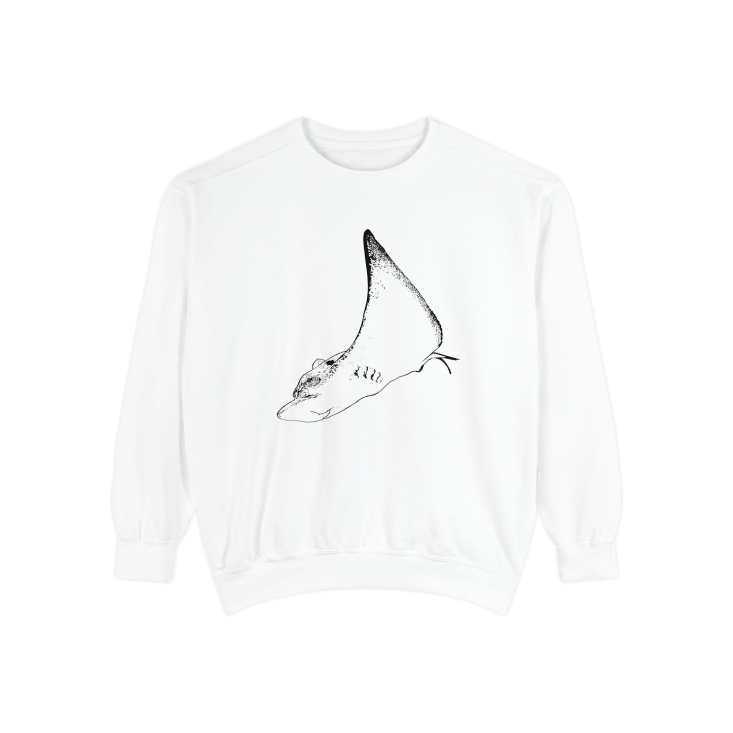 Cownose Ray Stingray Unisex Garment-Dyed Sweatshirt
