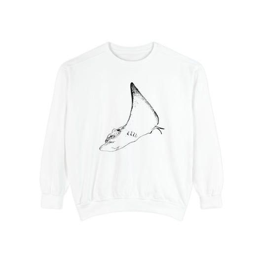 Cownose Ray Stingray Unisex Garment-Dyed Sweatshirt