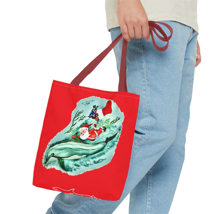 Deep Dive Delivery Santa Clause Tote Bag (AOP)