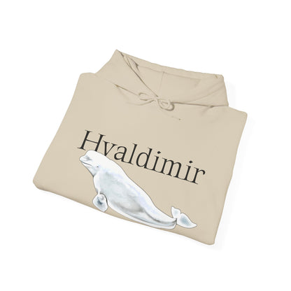 Hvaldimir Beluga Whale Unisex Heavy Blend™ Hooded Sweatshirt