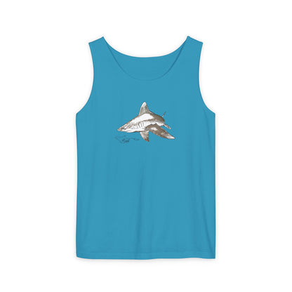 Shark Unisex Garment-Dyed Tank Top