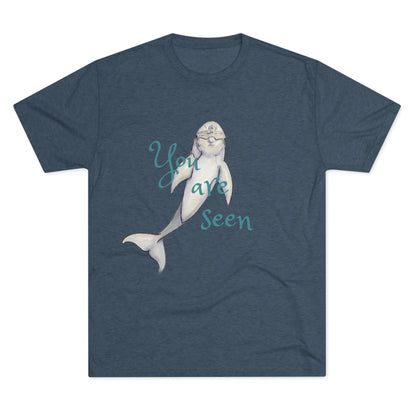 You are Seen Dolphin Unisex Tri-Blend Crew Tee