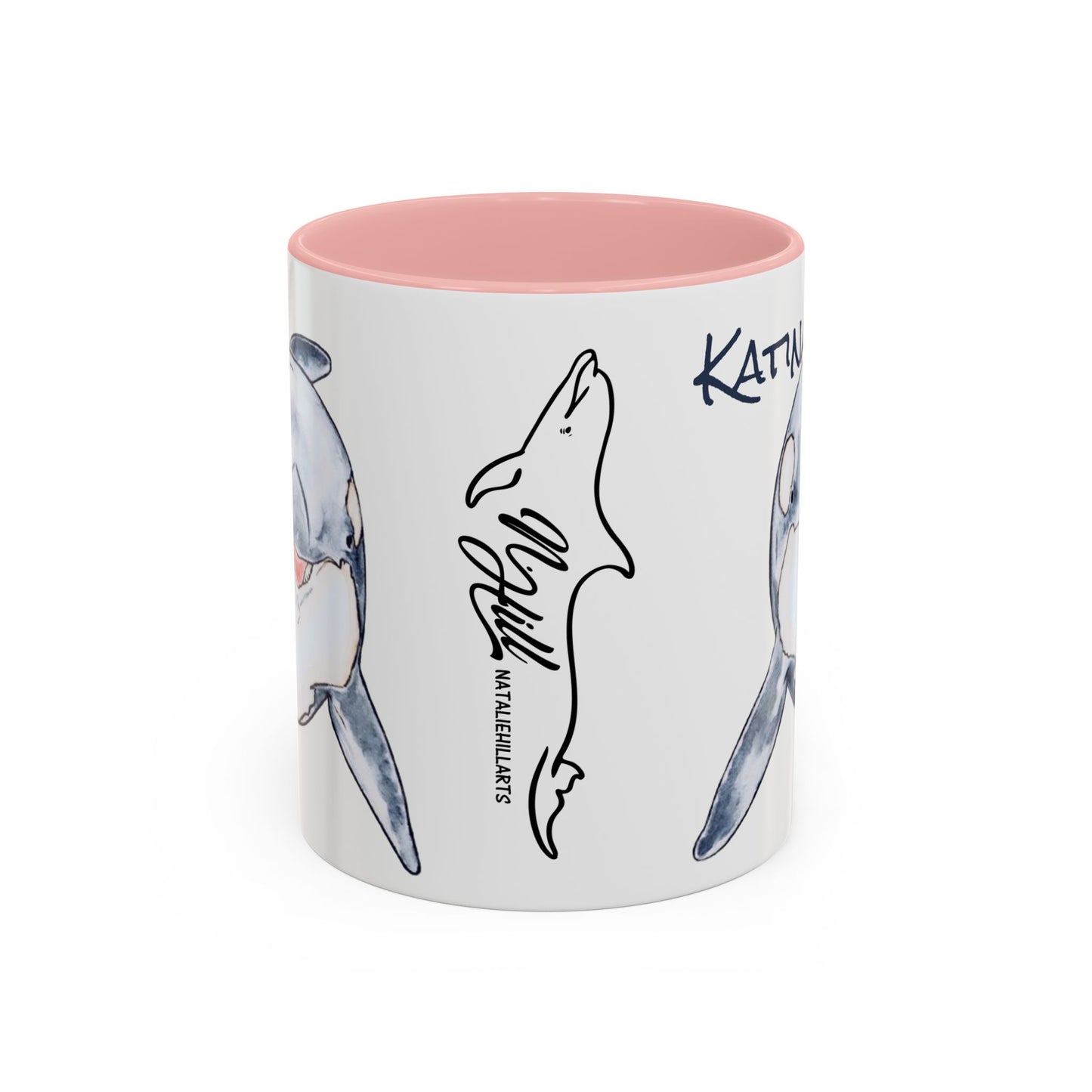 Katina Orca Whale Accent Coffee Mug (11, 15oz)