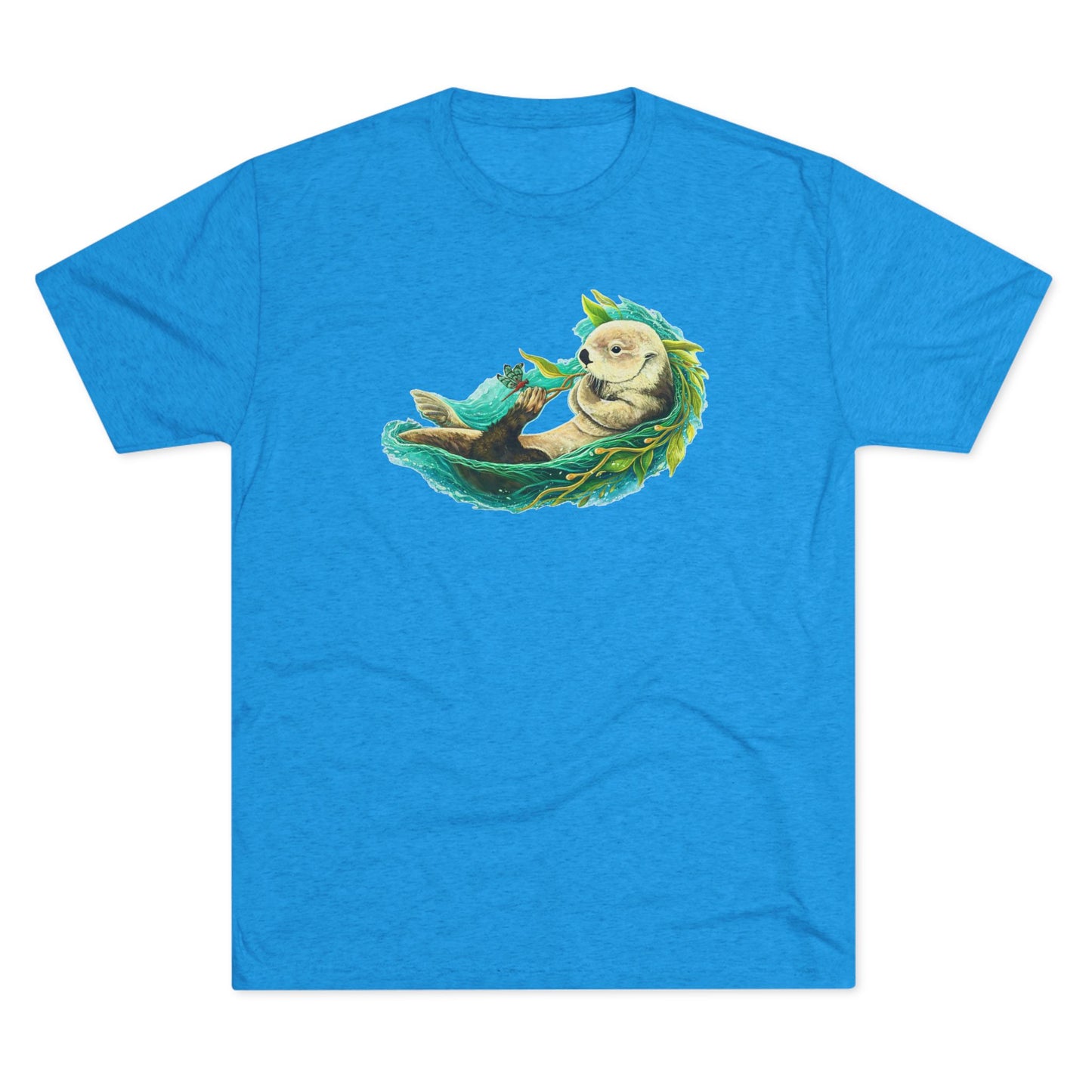 Otterly Transformed Sea Otter Unisex Tri-Blend Crew Tee