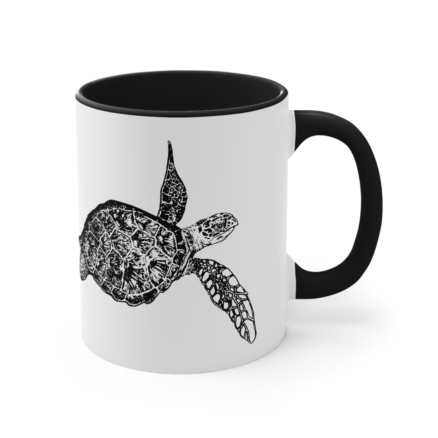 Sea Turtle Accent Coffee Mug, 11oz