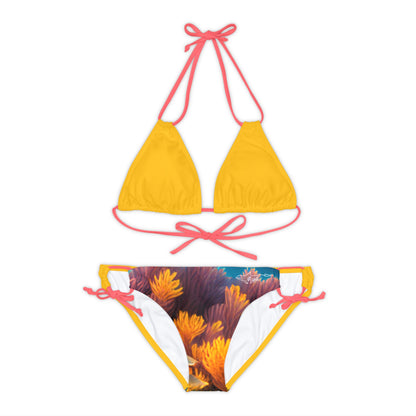 Tropical Squid Strappy Bikini Set (AOP)